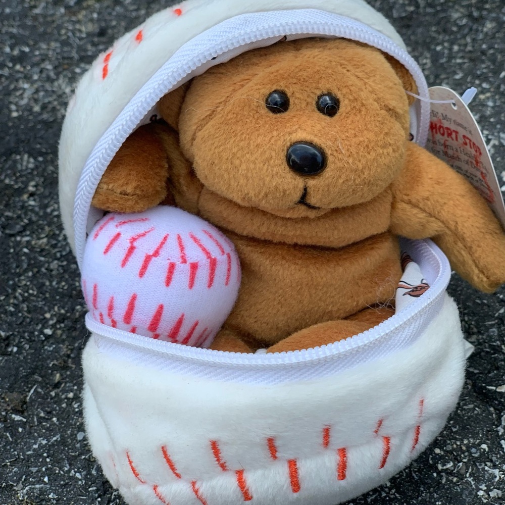 Baseball Teddy Bear Gift with tag